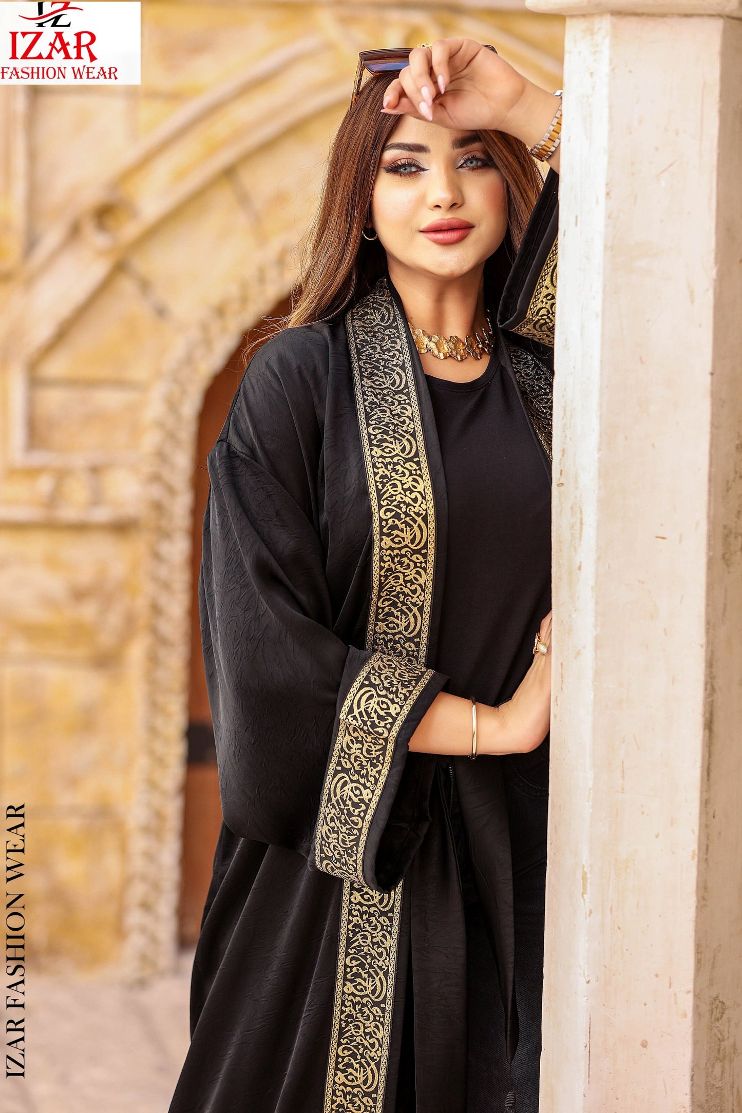 قفطان مع حروف كوفي