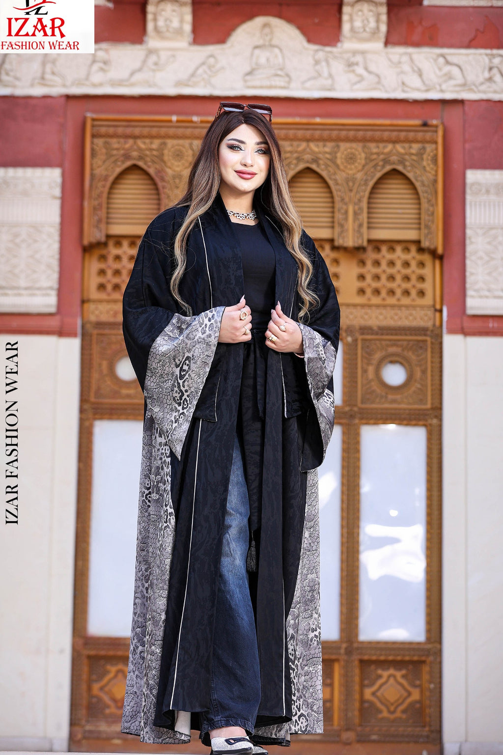 Gray tiger caftan
