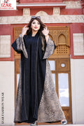Turkish Tiger Kaftan, coffee-colored