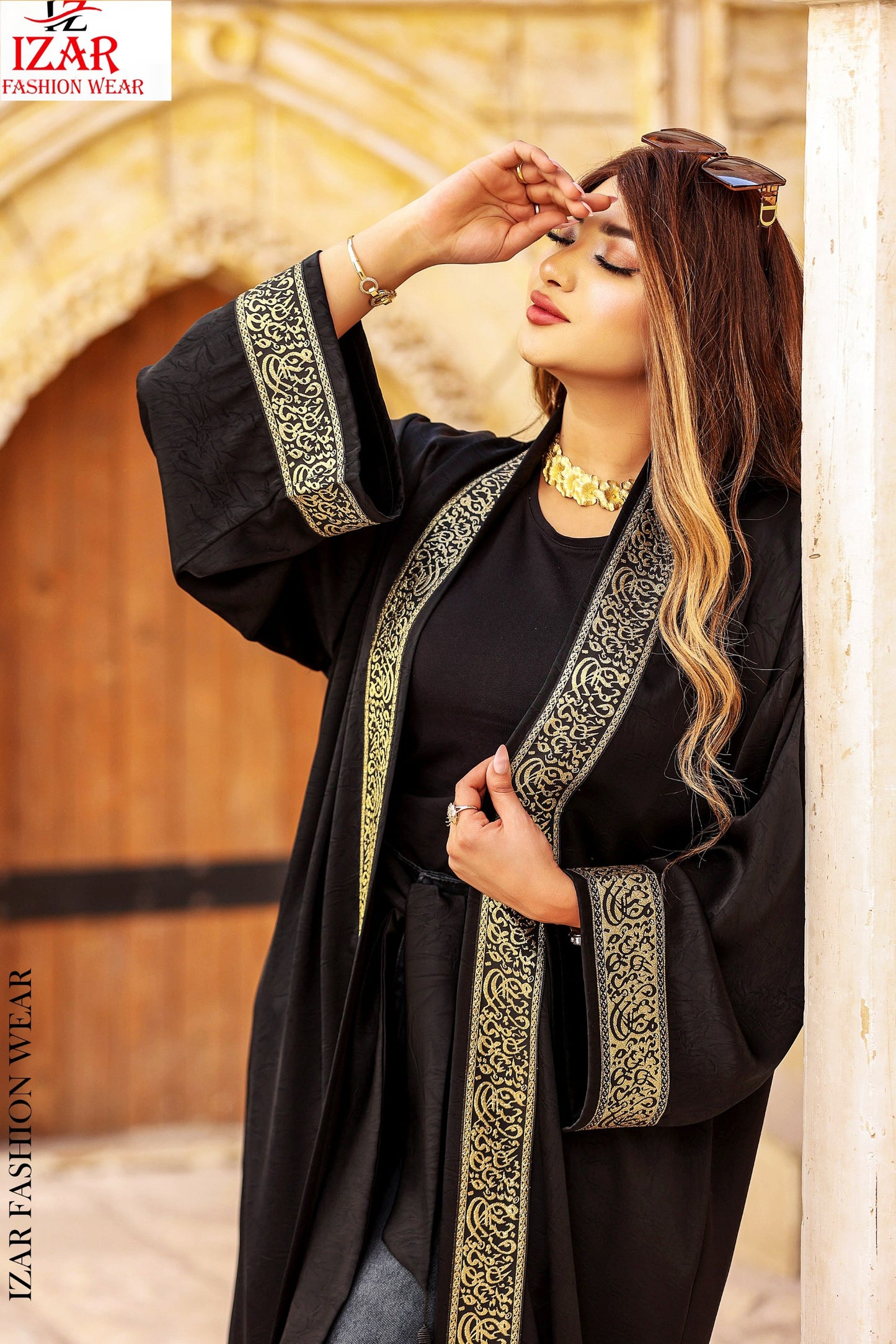 قفطان مع حروف كوفي