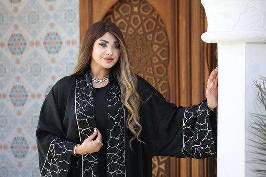 قفطان حرير سلفير