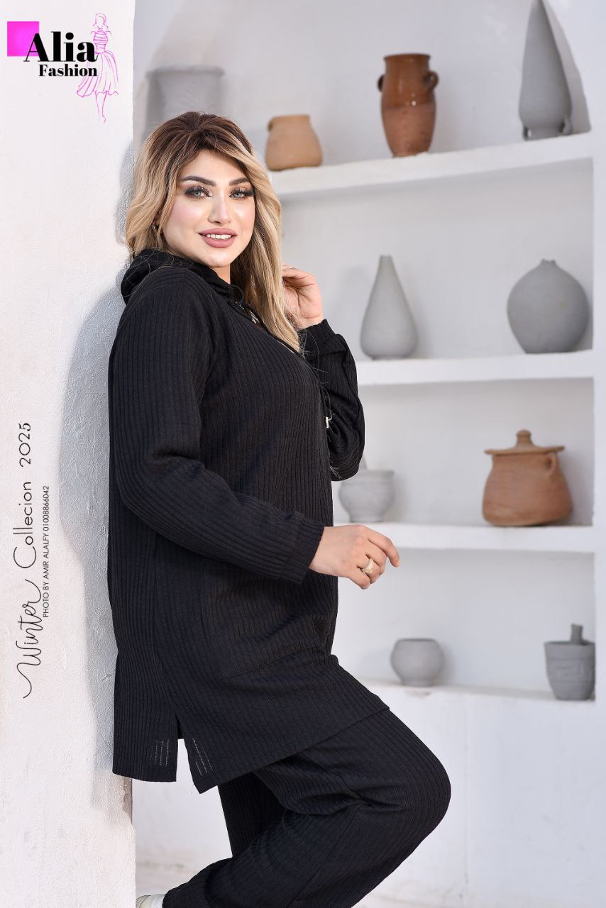 Black winter suit
