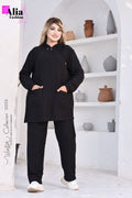 Black winter suit