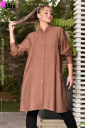 Brown pocket shirt